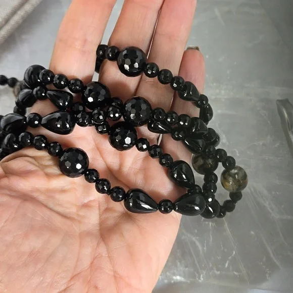 Macy's Black Onyx Necklace